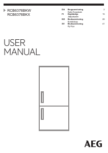 Brugsanvisning AEG RCB6376BKW Køle-fryseskab