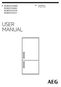 Handleiding AEG RCB53724VX Koel-vries combinatie