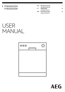 Brugsanvisning AEG FFB52620ZW Opvaskemaskine