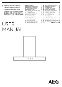 Manual AEG GD4950B Hotă