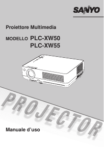 Manuale Sanyo PLC-XW55 Proiettore