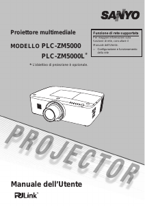 Manuale Sanyo PLC-ZM5000 Proiettore