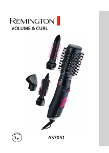 Kullanım kılavuzu Remington AS7051 Volume & Curl Saç şekillendirici