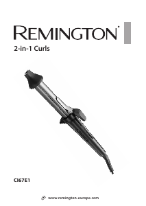 Bruksanvisning Remington CI67E1 2-in-1 Locktång