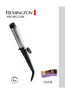 Kullanım kılavuzu Remington CI5338 Pro Big Curl Saç şekillendirici