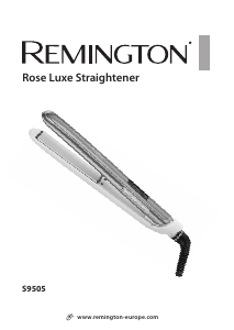 Manuale Remington S9505 Rose Luxe Piastra per capelli