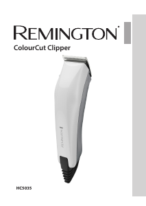 Bruksanvisning Remington HC5035 ColourCut Hårklippare