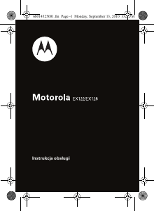 Instrukcja Motorola EX122 Telefon komórkowy