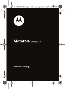 Instrukcja Motorola EX128 Telefon komórkowy