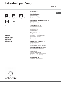 Bedienungsanleitung Scholtès FM 886.1 G Backofen