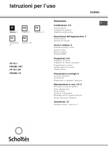 Manuale Scholtès FP T6.1 Forno