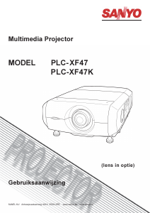 Handleiding Sanyo PLC-XF47K Beamer