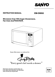 Manual Sanyo EM-D9551 Microwave