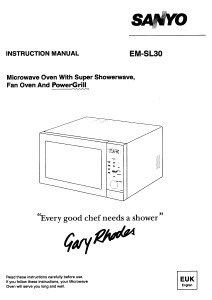 Manual Sanyo EM-SL30 Microwave