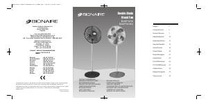 Manual de uso Bionaire BASF 1016 G Ventilador