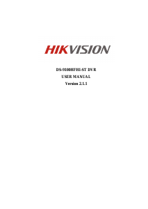 Handleiding Hikvision DS-9108 HFHI-ST Mediaspeler