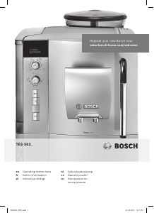 Instrukcja Bosch TES50221RW Ekspres do espresso