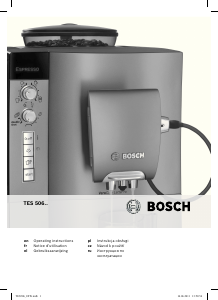 Руководство Bosch TES50621RW Эспрессо-машина