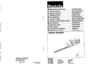 Bedienungsanleitung Makita UH303D Heckenschere