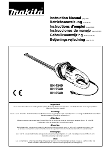 Mode d’emploi Makita UH4540 Taille-haies