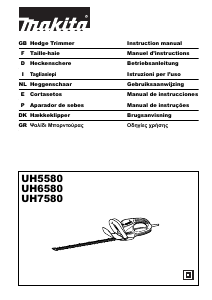 Manual Makita UH7580 Corta-sebes