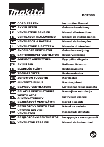 Manual Makita DCF300 Ventilador