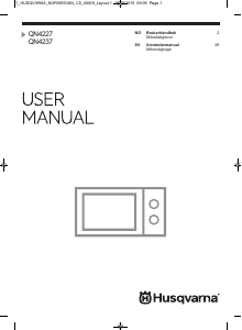 Bruksanvisning Husqvarna-Electrolux QN4247X Mikrovågsugn