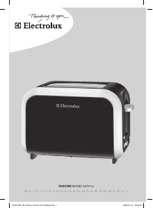 Manual de uso Electrolux EAT3130 Tostador