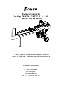 Bruksanvisning Faxes ELH500 Vedklyv