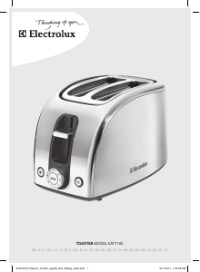 Kullanım kılavuzu Electrolux EAT7100 Ekmek kızartma makinesi