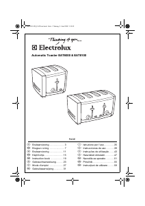 Brugsanvisning Electrolux EAT8000 Brødrister