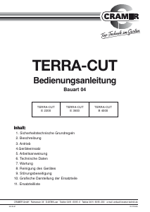 Bedienungsanleitung Cramer Terra-cut E 2200 Gartenhäcksler