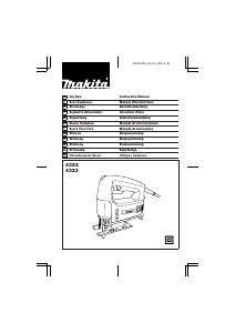 Manuale Makita 4322 Seghetto alternativo