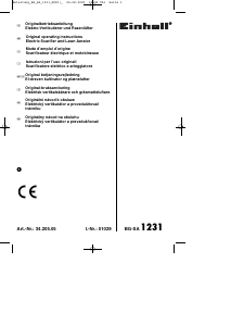 Manuale Einhell BG-SA 1231 Scarificatore