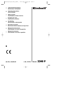 Mode d’emploi Einhell BG-SC 2240 P Scarificateur