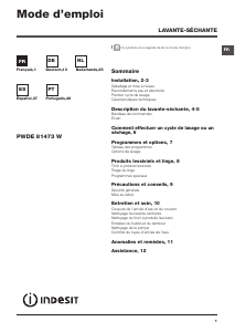 Manual de uso Indesit PWDE 81473 W Lavasecadora