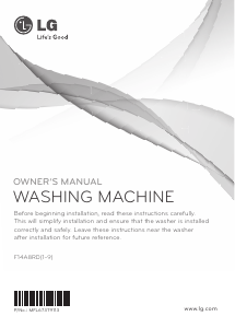 Manual LG F14A8RD Washer-Dryer