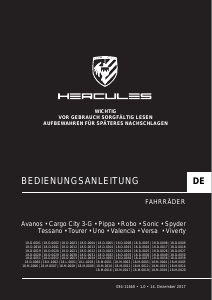 Bedienungsanleitung Hercules Cargo City Fahrrad