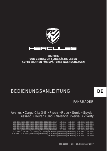 Bedienungsanleitung Hercules Sonic 7 Fahrrad