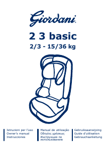 Εγχειρίδιο Giordani 2 3 Basic Κάθισμα αυτοκινήτου