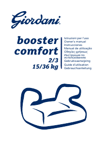 Handleiding Giordani Booster Comfort Autostoeltje