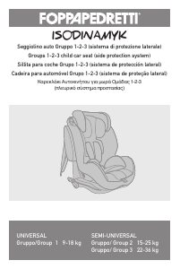 Manual de uso Foppapedretti Isodinamyk Asiento para bebé