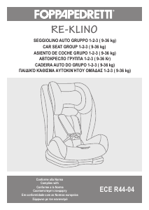 Manual Foppapedretti Re-Klino Car Seat