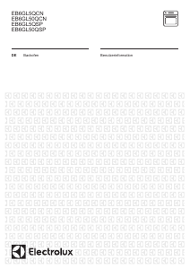 Bedienungsanleitung Electrolux EB6GL50QCN Backofen