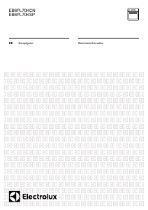 Bedienungsanleitung Electrolux EB6PL70KSP Backofen