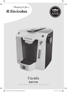 Mode d’emploi Electrolux ELM5100GR Cafetière