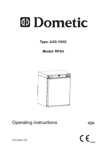 Manual Dometic RF 60 Refrigerator