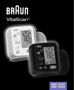 Mode d’emploi Braun BBP 2200 VitalScan Tensiomètre