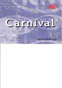 Handleiding Kia Carnival (2000)