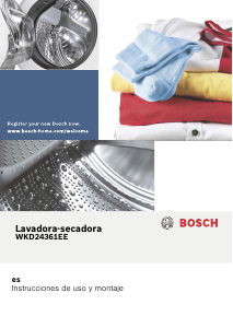 Manual de uso Bosch WKD24361EE Lavasecadora